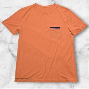 Lululemon Mens Orange Medium Short Sleeve Shirt